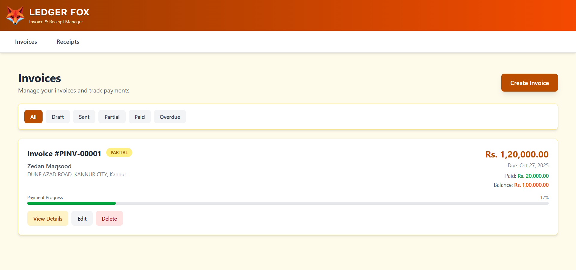 LedgerFox screenshot 1